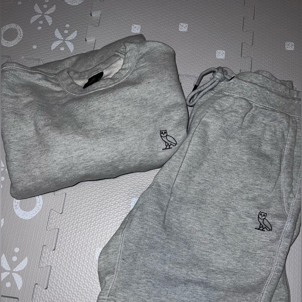 EUC | OVO Gray Crewneck Sweater & Sweat-shorts